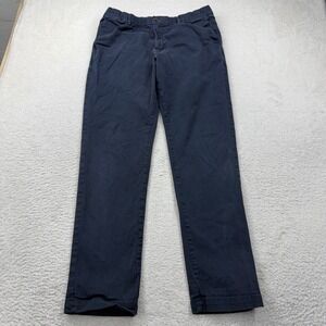 Bearbottom Clothing Men's Navy Blue Chino Pants Elastic Waist Size Lx32